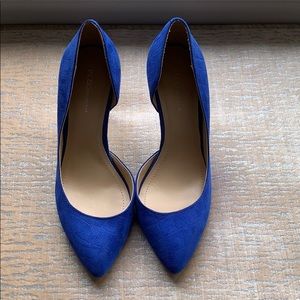 BCBG Royal Blue Suede Heels
